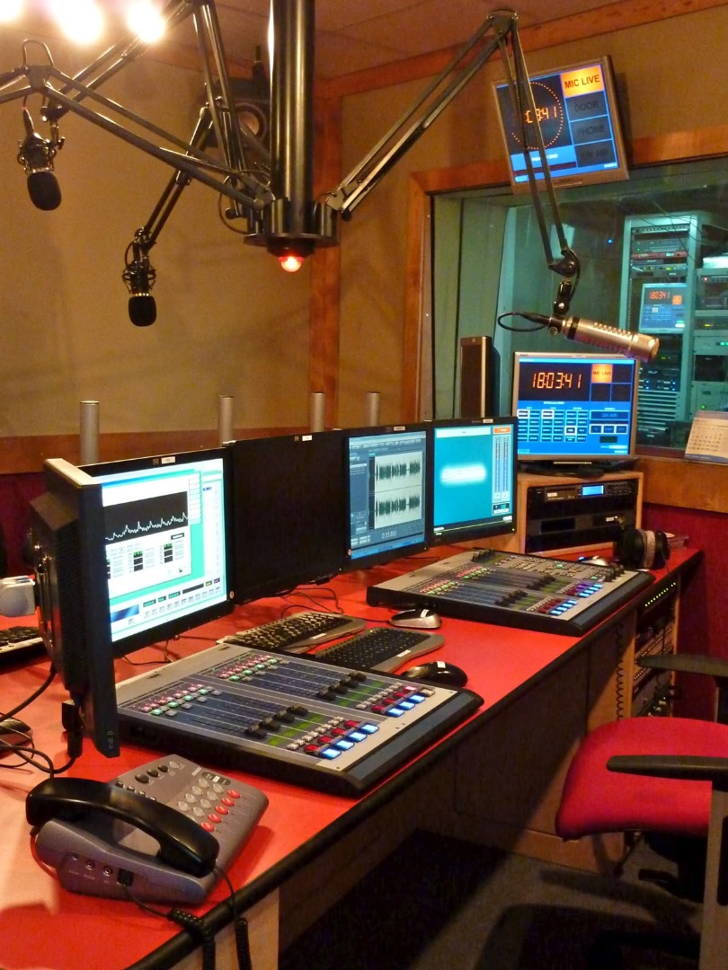 Studio d'enregistrement radio
